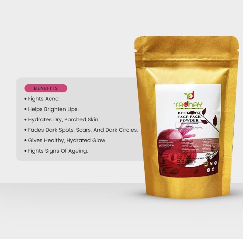 Beetroot Face Pack Powder (100g) - Image 2